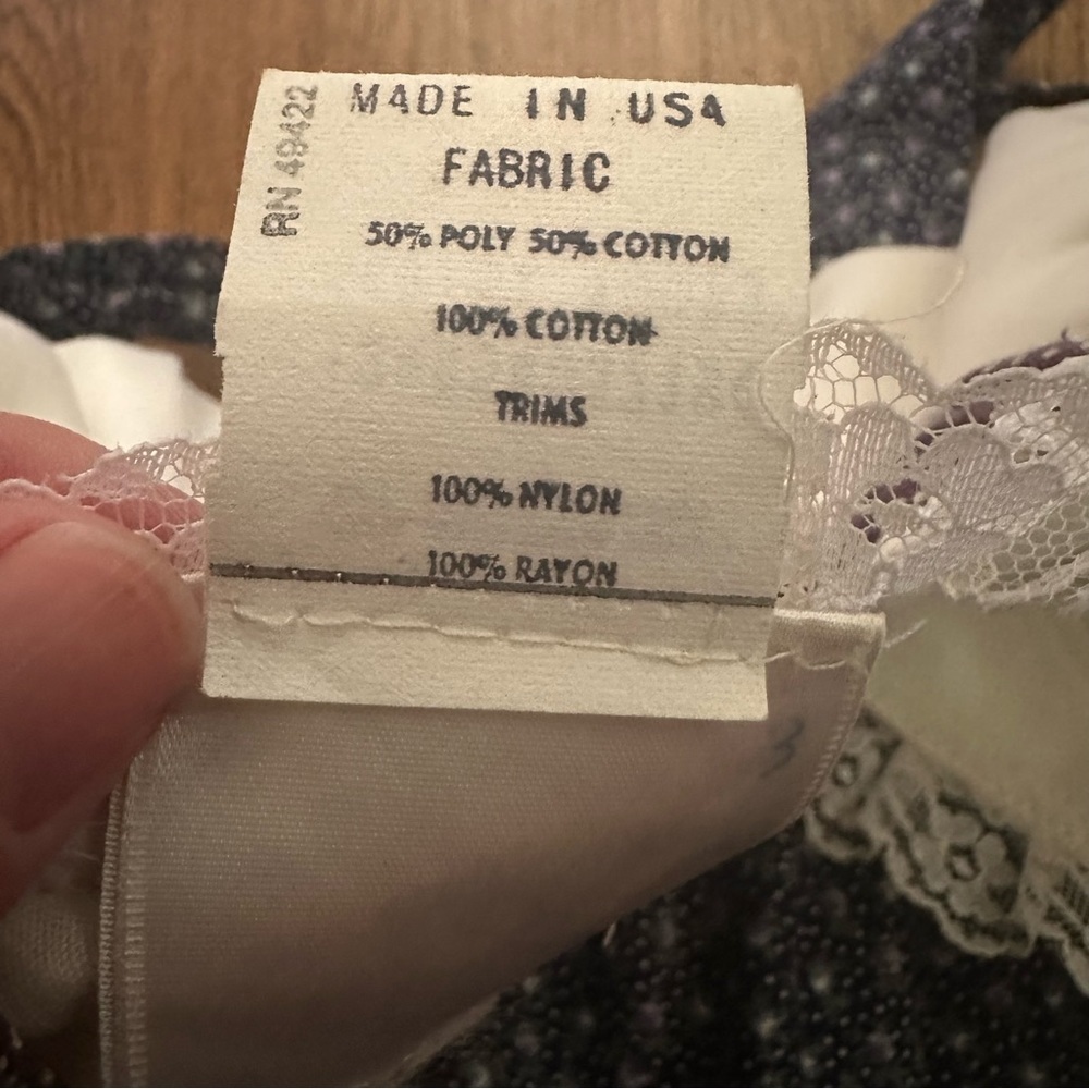 Gunne Sax By Jessica Vintage Label prairie dress sleeveless cotton floral 11 - Picture 5 of 14
